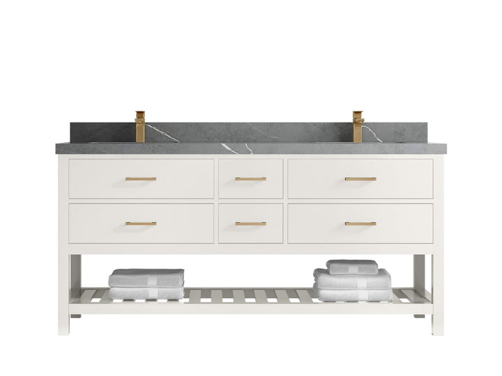 Parker 72 in. W x 22 in. D Double Sink Bathroom Vanity - photo 28