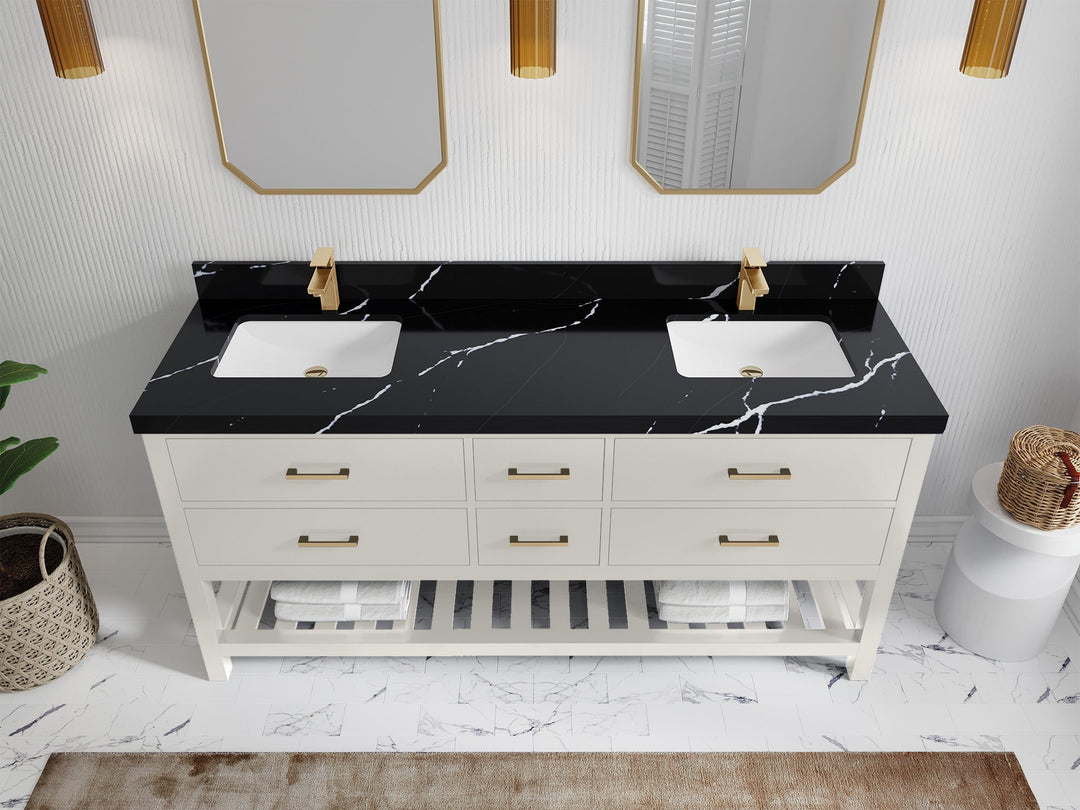 Parker 72 in. W x 22 in. D Double Sink Bathroom Vanity - Willow Bath and Vanity