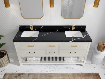 Parker 72 in. W x 22 in. D Double Sink Bathroom Vanity - Willow Bath and Vanity