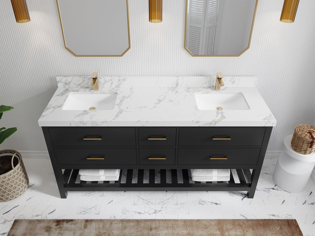 Parker 72 in. W x 22 in. D Double Sink Bathroom Vanity - Willow Bath and Vanity