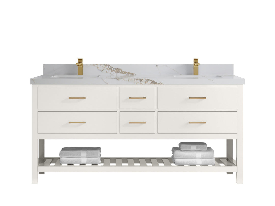 Parker 72 in. W x 22 in. D Double Sink Bathroom Vanity - Willow Bath and Vanity