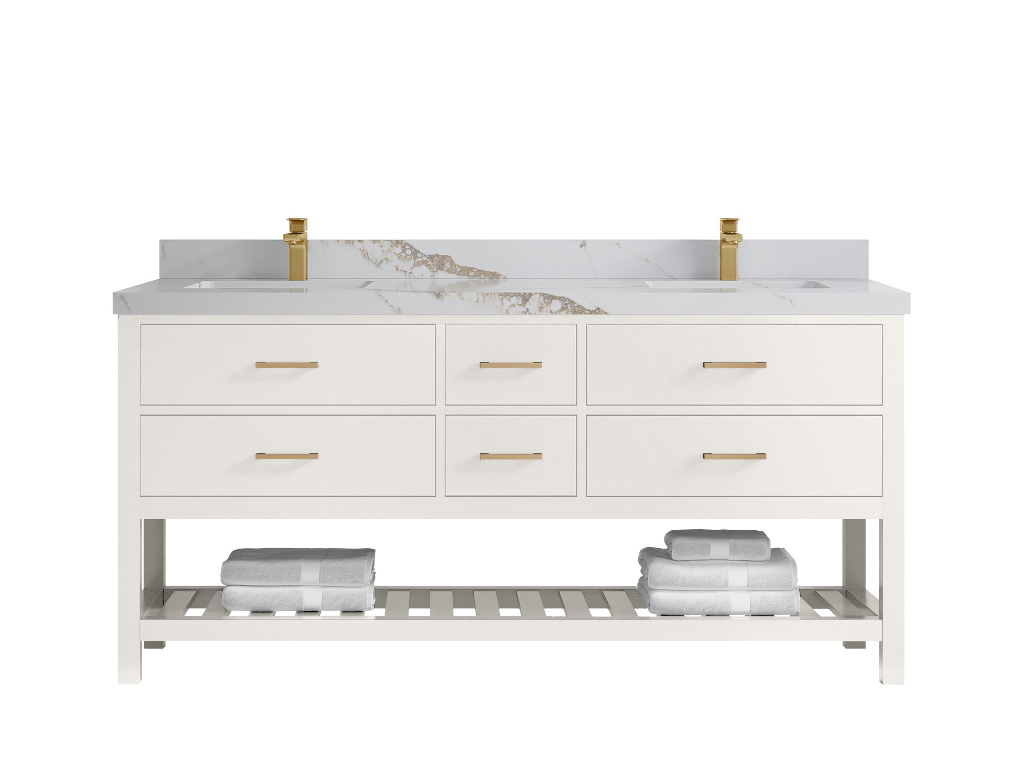 Parker 72 in. W x 22 in. D Double Sink Bathroom Vanity - Willow Bath and Vanity
