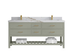 Parker 72 in. W x 22 in. D Double Sink Bathroom Vanity - photo 14