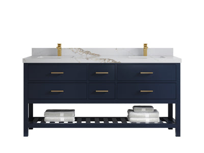 Parker 72 in. W x 22 in. D Double Sink Bathroom Vanity - Willow Bath and Vanity
