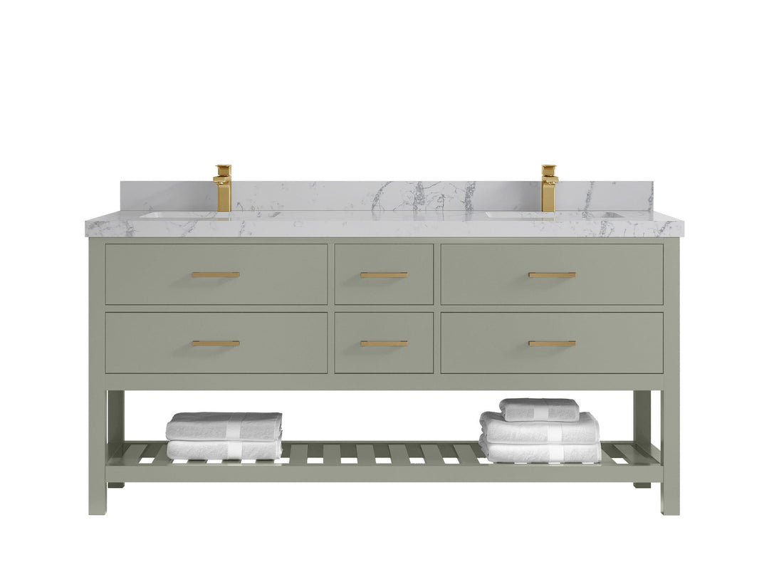 Parker 72 in. W x 22 in. D Double Sink Bathroom Vanity - Willow Bath and Vanity