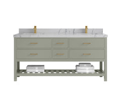 Parker 72 in. W x 22 in. D Double Sink Bathroom Vanity - photo 36