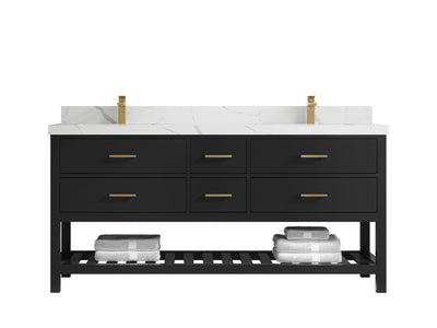 Parker 72 in. W x 22 in. D Double Sink Bathroom Vanity - Willow Bath and Vanity