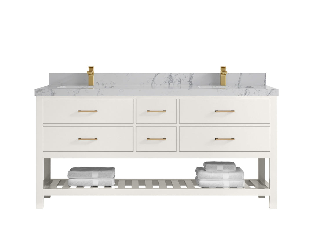 Parker 72 in. W x 22 in. D Double Sink Bathroom Vanity - Willow Bath and Vanity