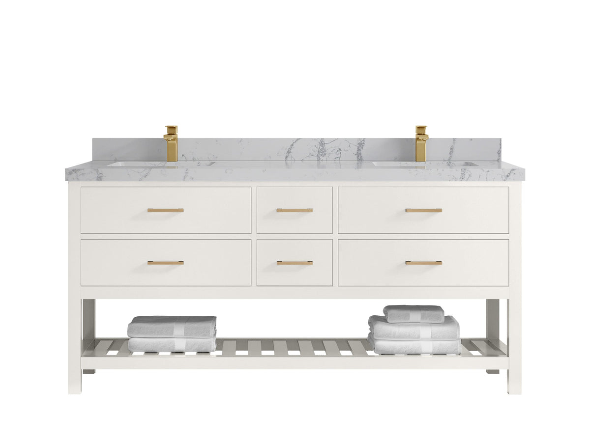 Parker 72 in. W x 22 in. D Double Sink Bathroom Vanity - Willow Bath and Vanity