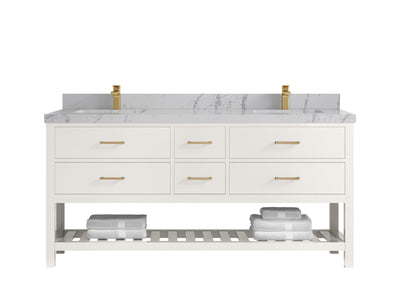 Parker 72 in. W x 22 in. D Double Sink Bathroom Vanity - Willow Bath and Vanity