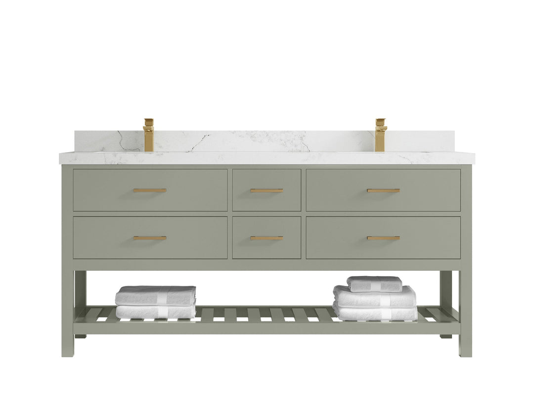 Parker 72 in. W x 22 in. D Double Sink Bathroom Vanity - Willow Bath and Vanity