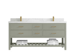 Parker 72 in. W x 22 in. D Double Sink Bathroom Vanity - photo 18