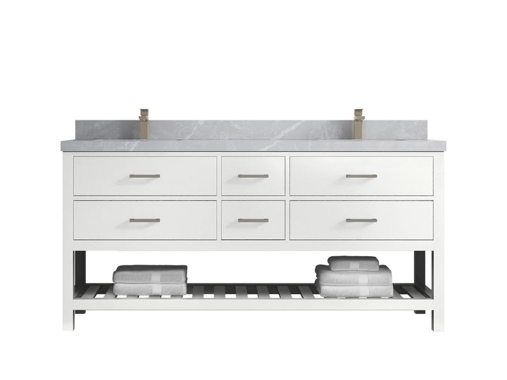 Parker 72 in. W x 22 in. D Double Sink Bathroom Vanity - photo 24