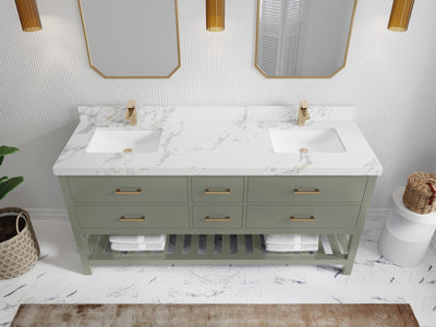 Parker 72 in. W x 22 in. D Double Sink Bathroom Vanity - Willow Bath and Vanity