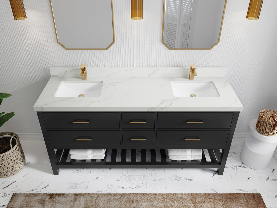 Parker 72 in. W x 22 in. D Double Sink Bathroom Vanity - Willow Bath and Vanity