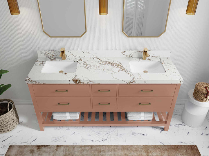 Parker 72 in. W x 22 in. D Double Sink Bathroom Vanity - photo 38