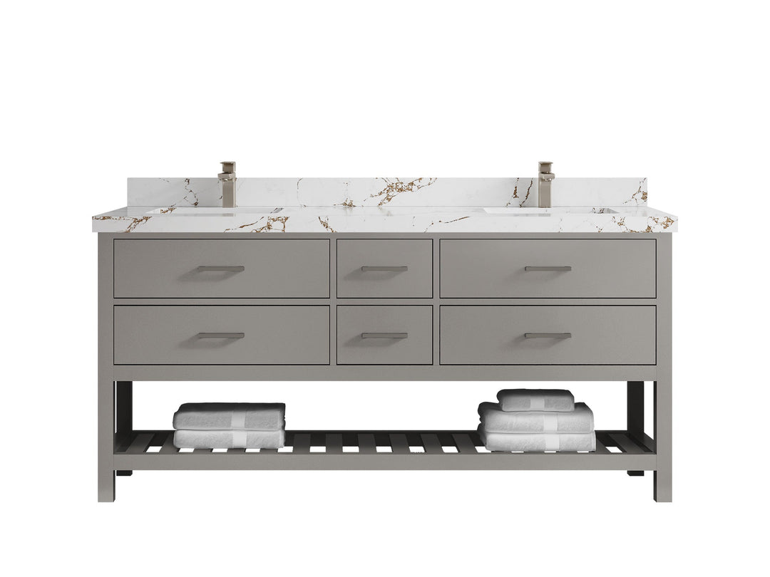 Parker 72 in. W x 22 in. D Double Sink Bathroom Vanity - Willow Bath and Vanity