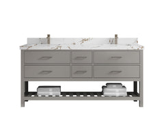 Parker 72 in. W x 22 in. D Double Sink Bathroom Vanity - photo 30