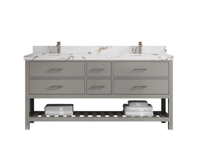 Parker 72 in. W x 22 in. D Double Sink Bathroom Vanity - Willow Bath and Vanity