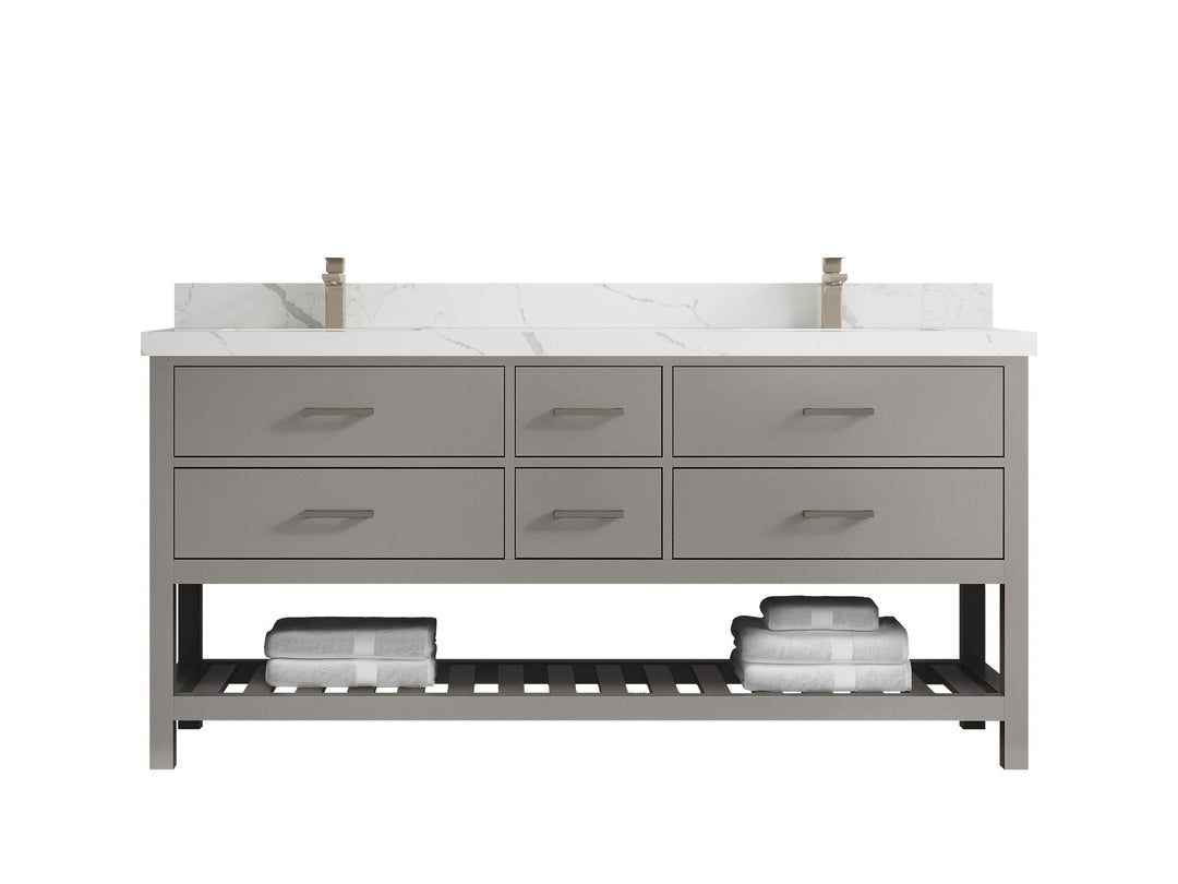 Parker 72 in. W x 22 in. D Double Sink Bathroom Vanity - Willow Bath and Vanity
