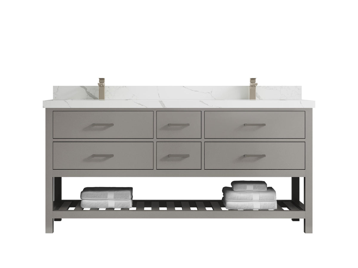 Parker 72 in. W x 22 in. D Double Sink Bathroom Vanity - Willow Bath and Vanity