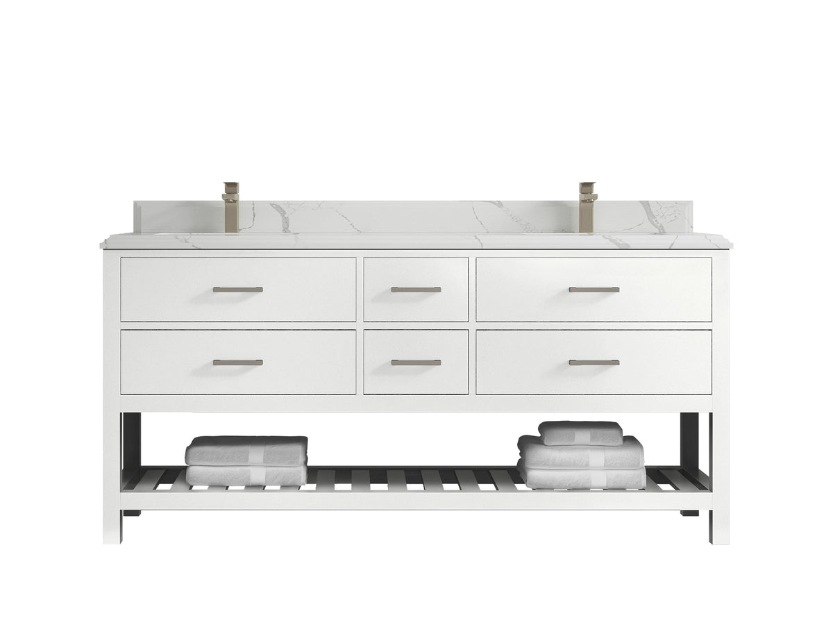 Parker 72 in. W x 22 in. D Double Sink Bathroom Vanity - Willow Bath and Vanity