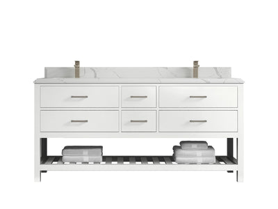 Parker 72 in. W x 22 in. D Double Sink Bathroom Vanity - Willow Bath and Vanity