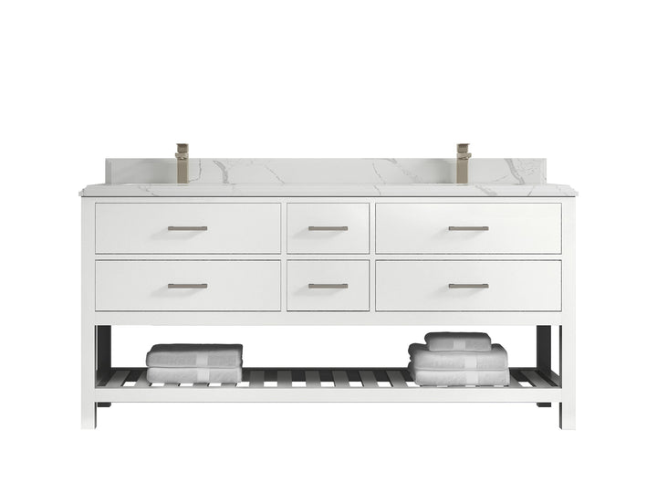 Parker 72 in. W x 22 in. D Double Sink Bathroom Vanity - photo 45