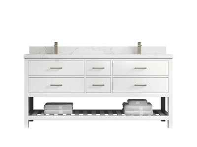 Parker 72 in. W x 22 in. D Double Sink Bathroom Vanity - Willow Bath and Vanity