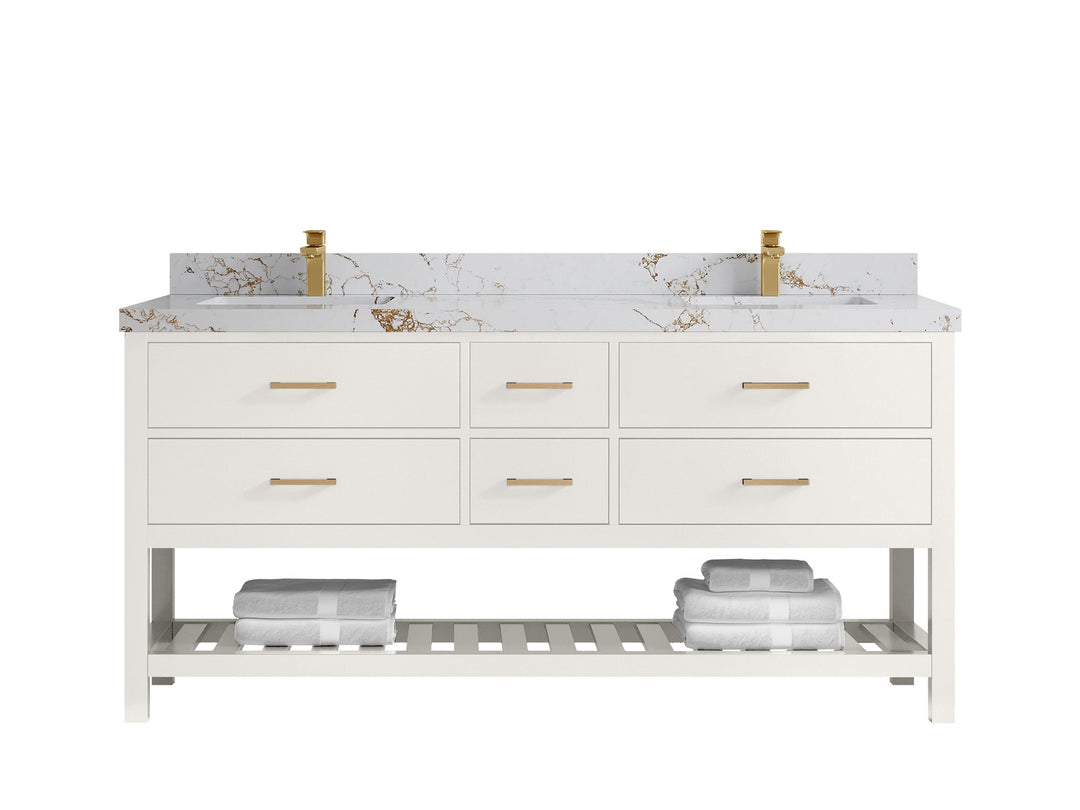 Parker 72 in. W x 22 in. D Double Sink Bathroom Vanity - Willow Bath and Vanity