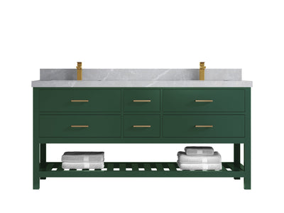 Parker 72 in. W x 22 in. D Double Sink Bathroom Vanity - Willow Bath and Vanity