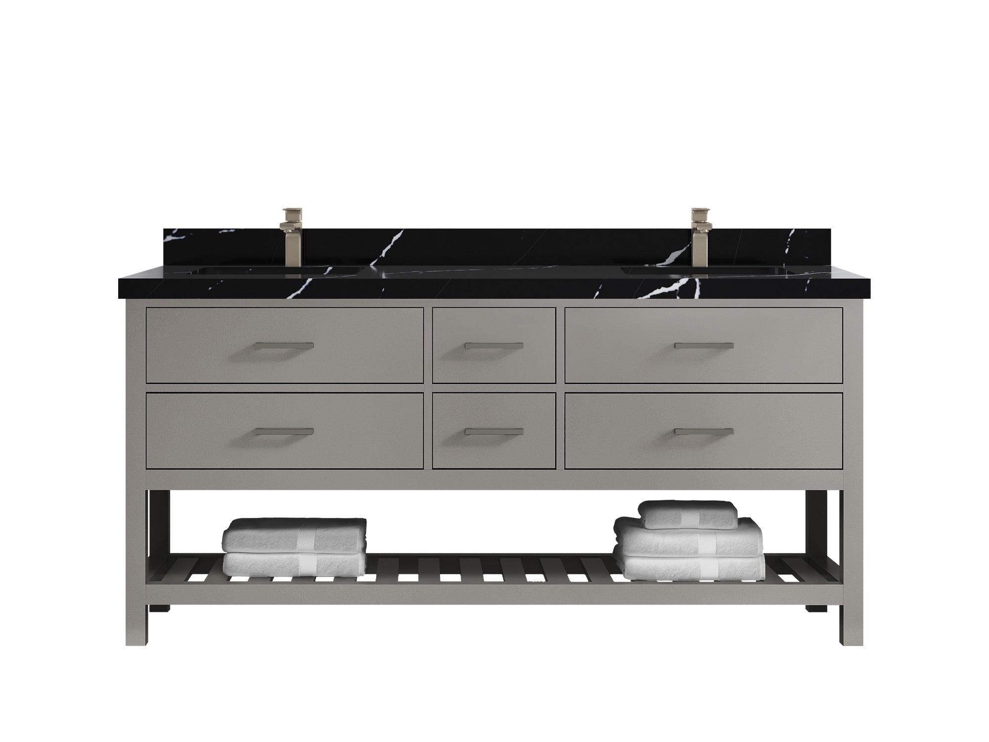 Parker 72 in. W x 22 in. D Double Sink Bathroom Vanity - Willow Bath and Vanity