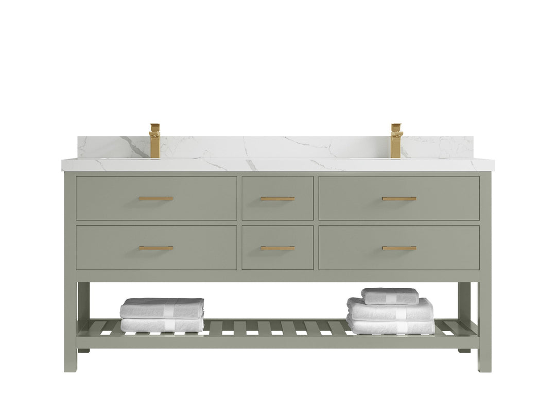 Parker 72 in. W x 22 in. D Double Sink Bathroom Vanity - Willow Bath and Vanity