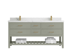 Parker 72 in. W x 22 in. D Double Sink Bathroom Vanity - photo 16