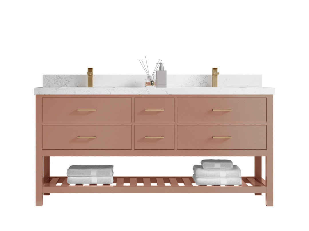 Parker 72 in. W x 22 in. D Double Sink Bathroom Vanity - Willow Bath and Vanity