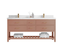 Parker 72 in. W x 22 in. D Double Sink Bathroom Vanity - photo 1