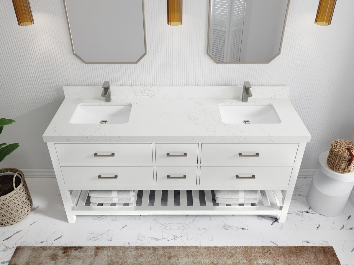 Parker 72 in. W x 22 in. D Double Sink Bathroom Vanity - Willow Bath and Vanity