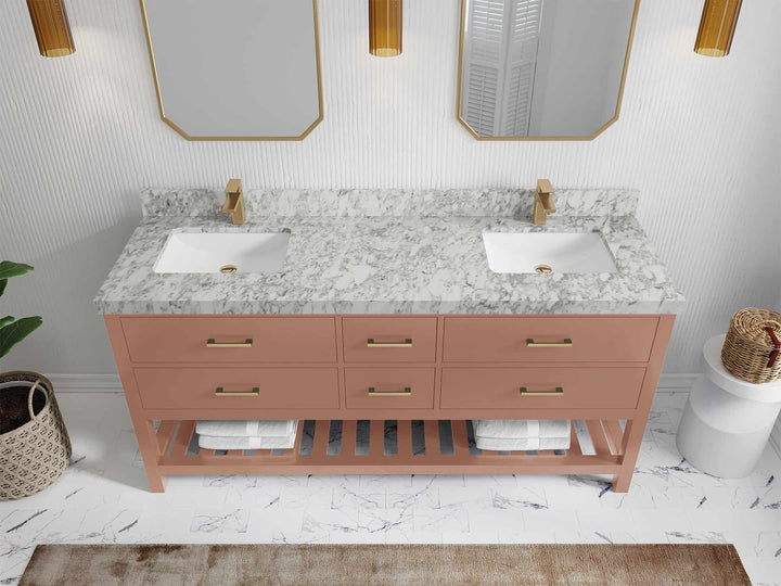 Parker 72 in. W x 22 in. D Double Sink Bathroom Vanity - photo 6