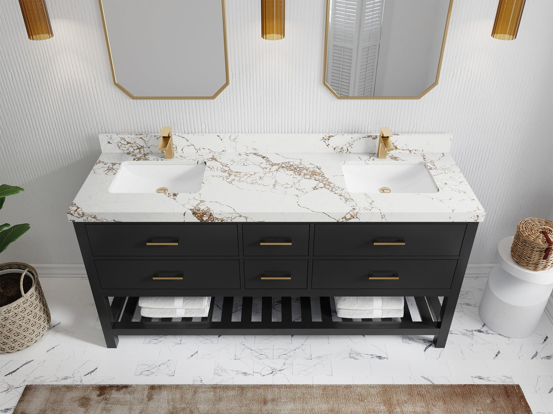 Parker 72 in. W x 22 in. D Double Sink Bathroom Vanity - Willow Bath and Vanity
