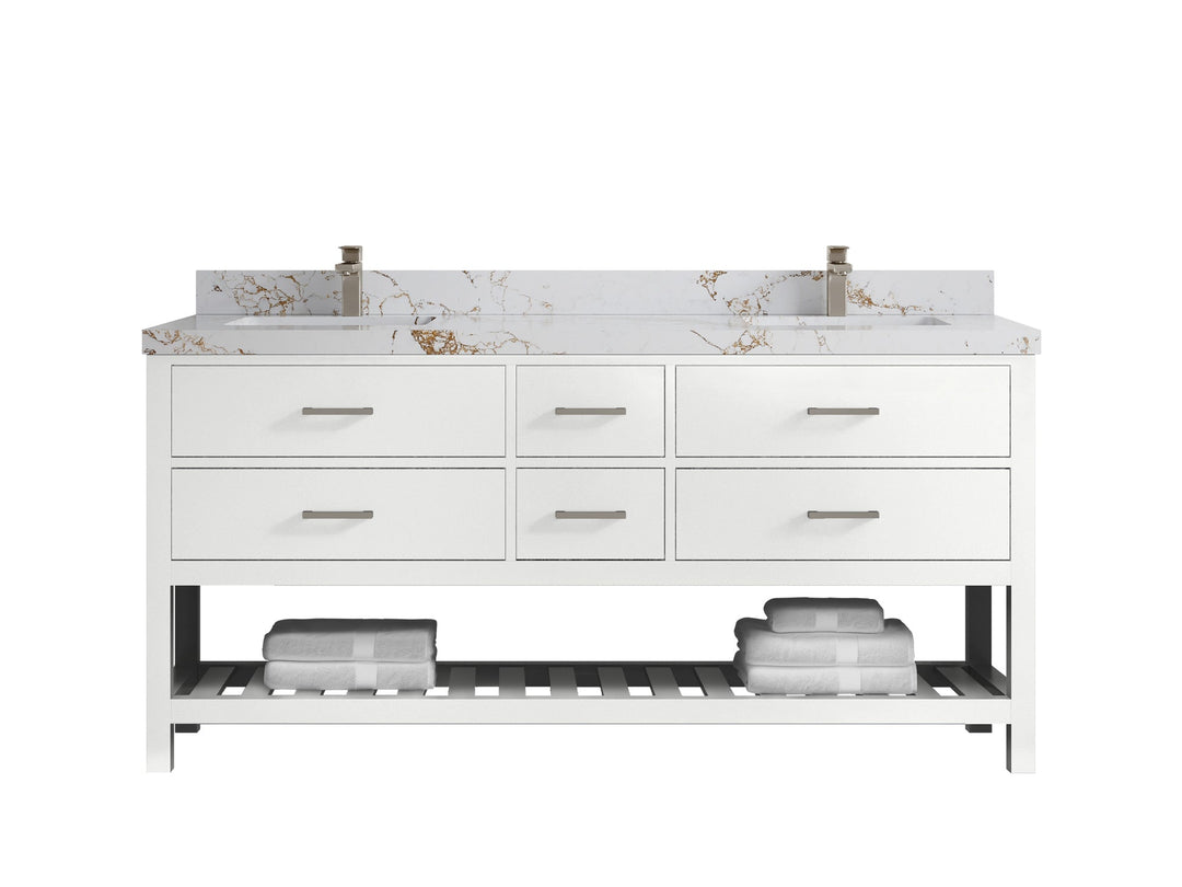 Parker 72 in. W x 22 in. D Double Sink Bathroom Vanity - Willow Bath and Vanity