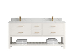 Parker 72 in. W x 22 in. D Double Sink Bathroom Vanity - photo 44