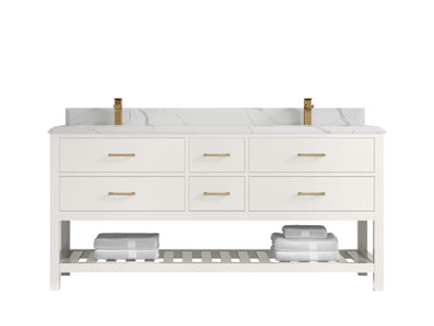 Parker 72 in. W x 22 in. D Double Sink Bathroom Vanity - Willow Bath and Vanity