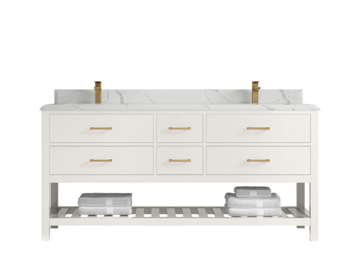 Parker 72 in. W x 22 in. D Double Sink Bathroom Vanity - photo 45