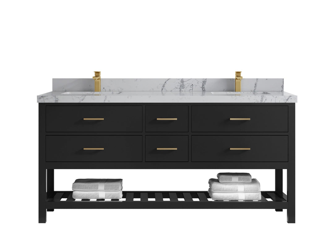Parker 72 in. W x 22 in. D Double Sink Bathroom Vanity - Willow Bath and Vanity