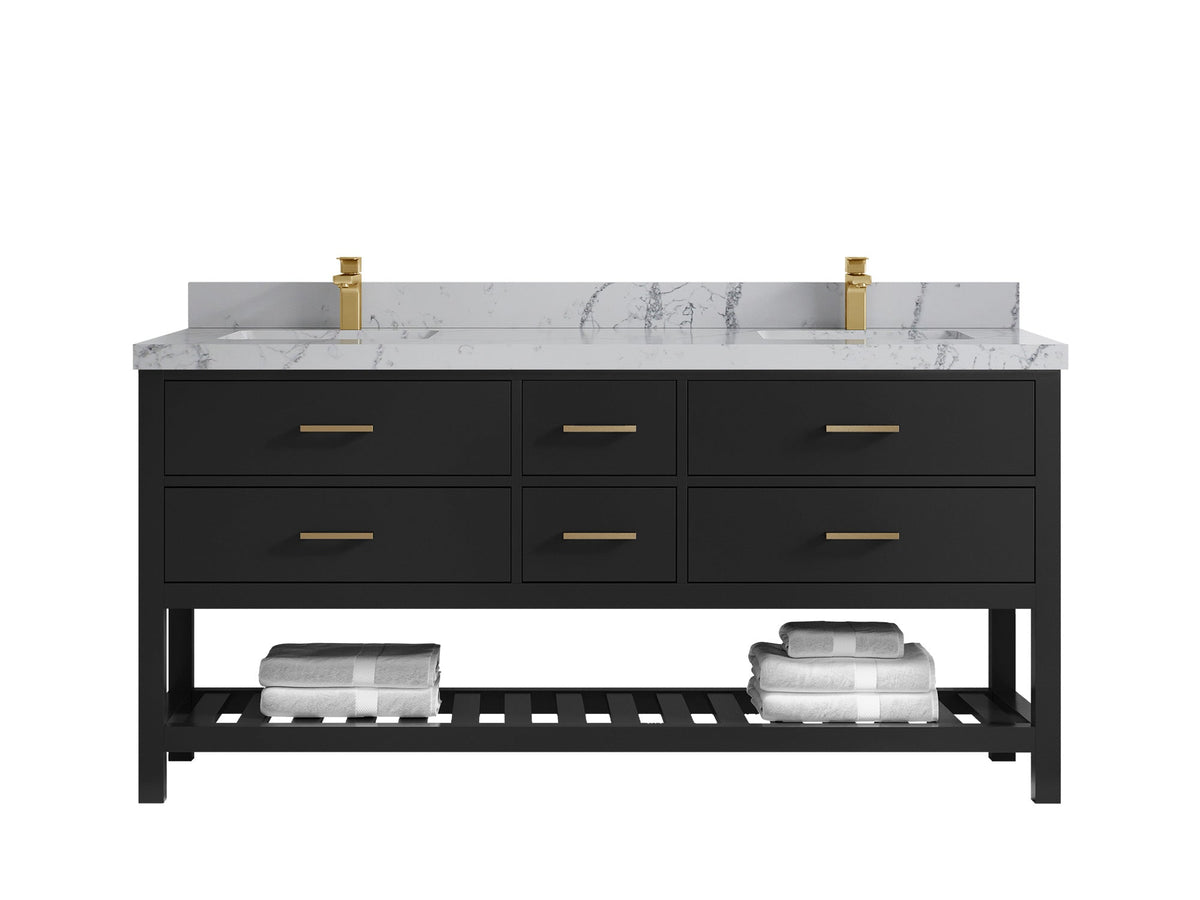 Parker 72 in. W x 22 in. D Double Sink Bathroom Vanity - Willow Bath and Vanity