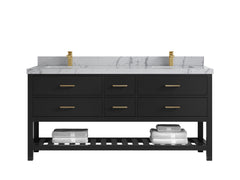 Parker 72 in. W x 22 in. D Double Sink Bathroom Vanity - photo 30