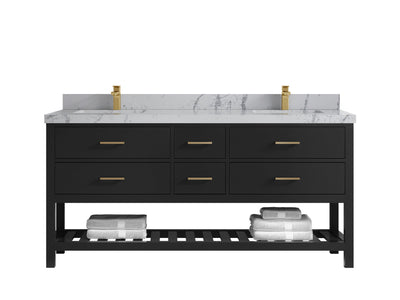Parker 72 in. W x 22 in. D Double Sink Bathroom Vanity - Willow Bath and Vanity