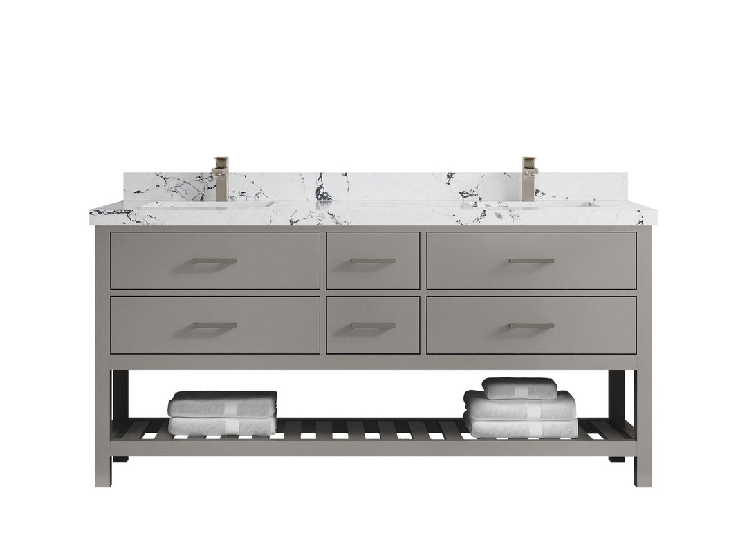 Parker 72 in. W x 22 in. D Double Sink Bathroom Vanity - Willow Bath and Vanity