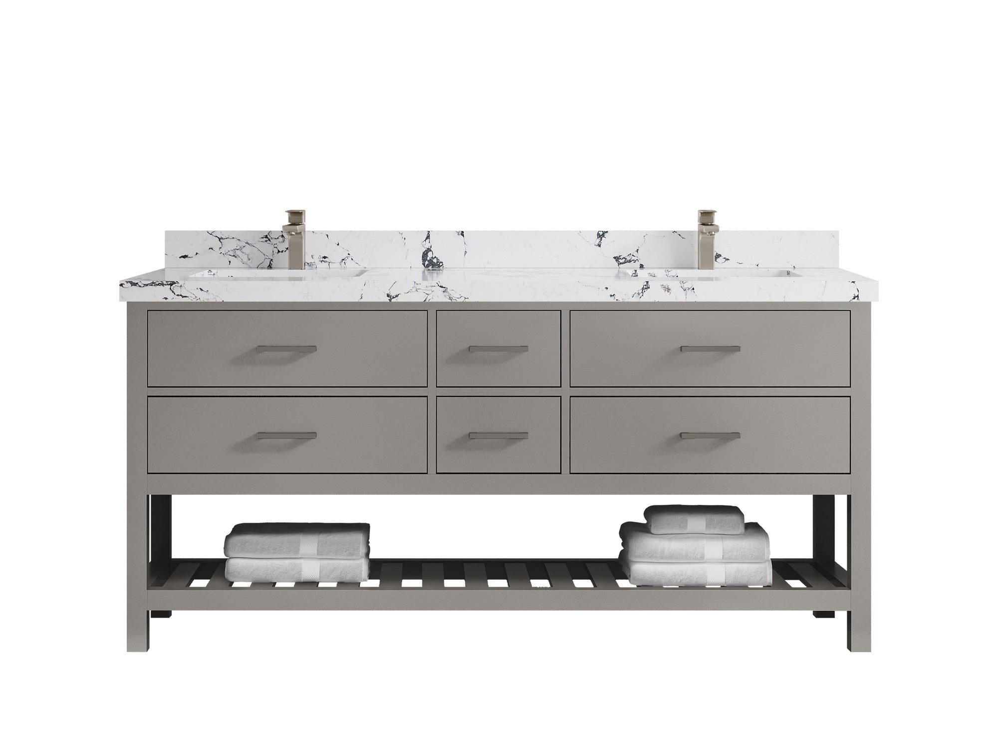 Parker 72 in. W x 22 in. D Double Sink Bathroom Vanity - Willow Bath and Vanity