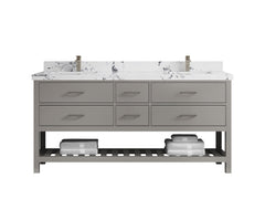 Parker 72 in. W x 22 in. D Double Sink Bathroom Vanity - photo 34